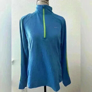 Nike Dri Fit Blue Yoga Workout Exercise Wear Activewear Training Run Jacket M